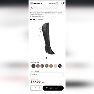 Journee Collection Spritz Women's Over-The-Knee Boots